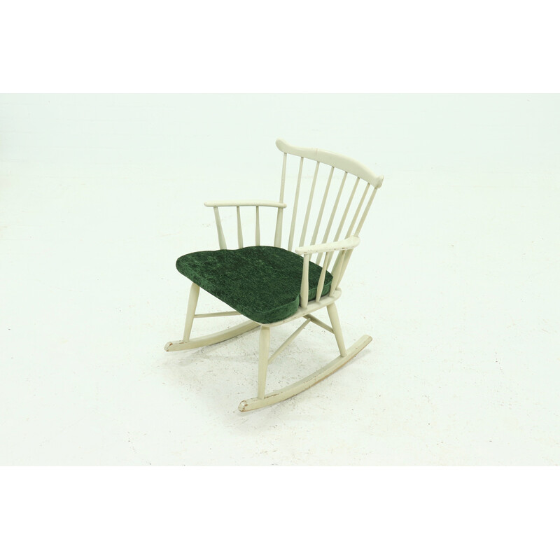 Cadeira de baloiço lacada Vintage modelo 181 por Farstrup Mobler, Dinamarca Anos 60