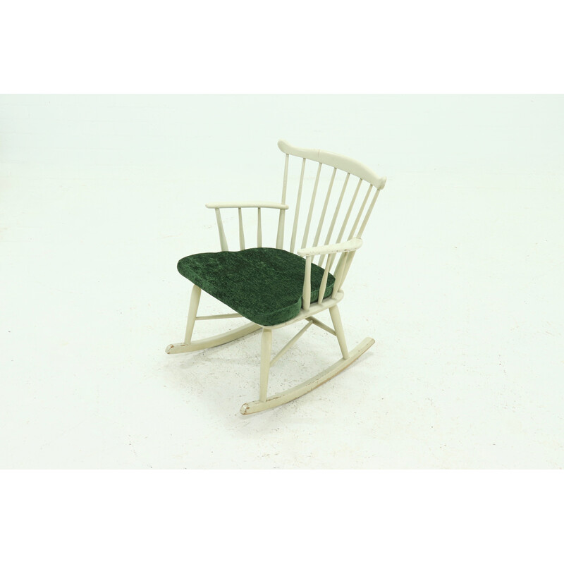 Vintage lacquered rocking chair model 181 by Farstrup Mobler, Denmark 1960s