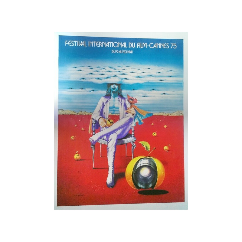 Affiche de cinéma festival de Cannes - 1975