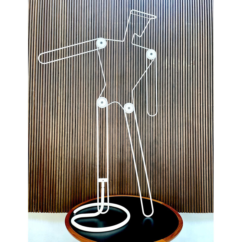 Perchero escultural vintage de acero ajustable, Alemania años 60