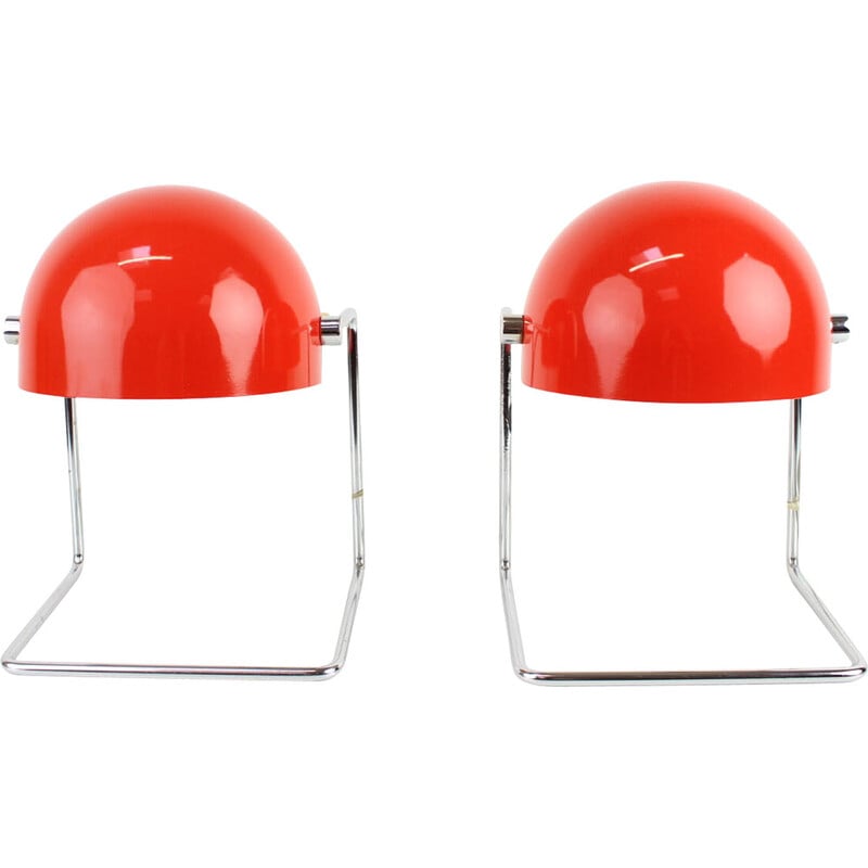 Pair of mid-century table lamps by Josef Hurka for Napako, Czechoslovakia 1960s