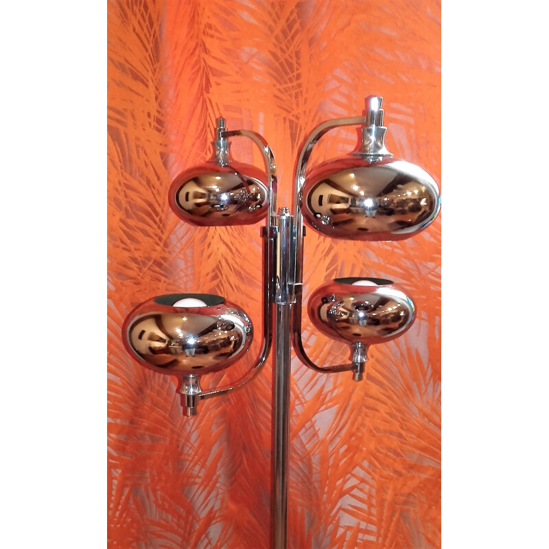 4 lighs floor lamp - 1970s