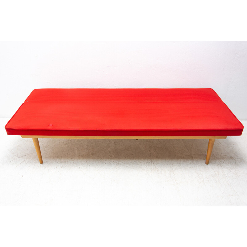 Mid century folding daybed by Miroslav Navrátil, Czechoslovakia 1960s