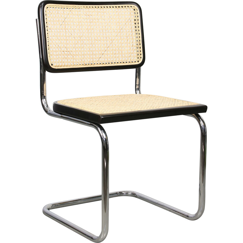 Sedia B32 Cesca nera vintage di Marcel Breuer, anni '90