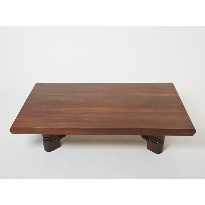 Mesa de café Vintage Walnut por Charles Dudouyt, 1940