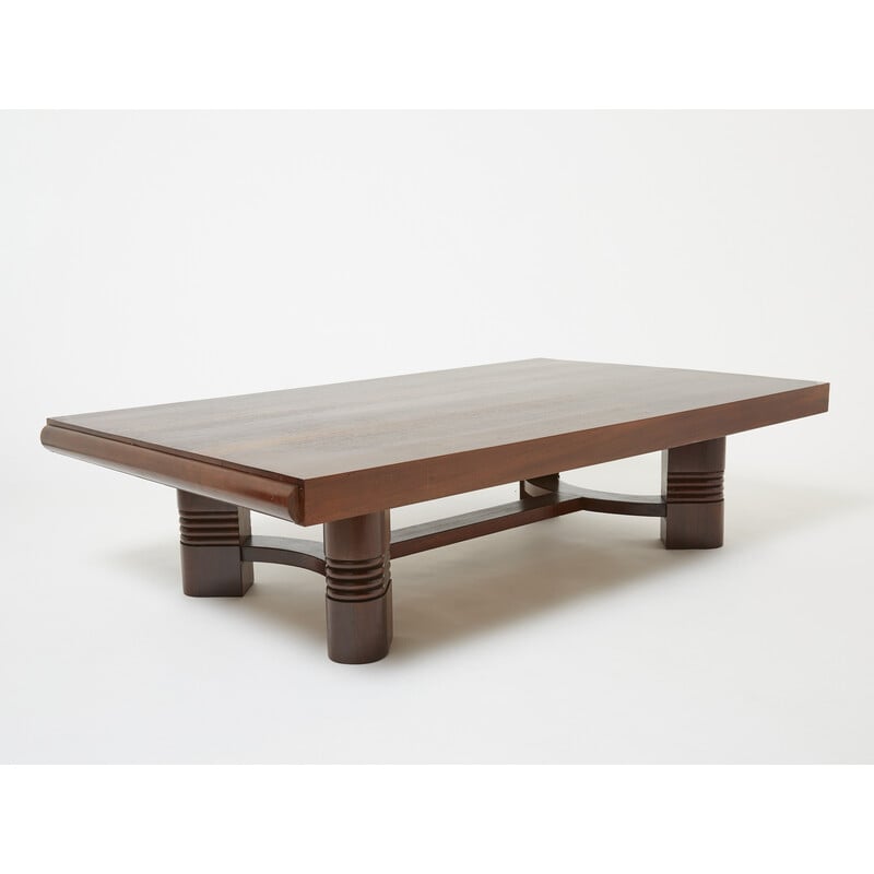 Mesa de café Vintage Walnut por Charles Dudouyt, 1940