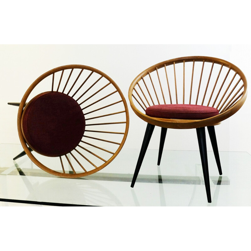 Paire of armchairs Yngve EKSTRÖM - 1950s