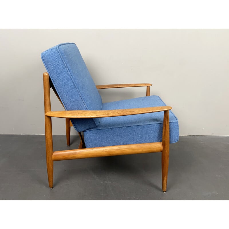 Vintage teak wood armchair by Grete Jalk for France et Son, Denmark 1960s