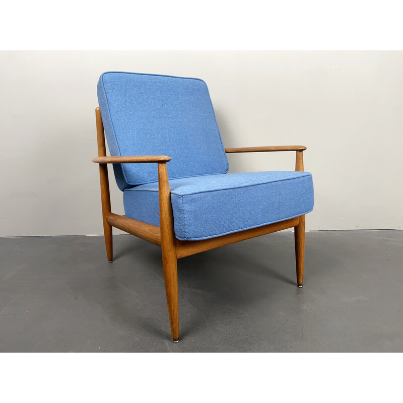Vintage teak wood armchair by Grete Jalk for France et Son, Denmark 1960s