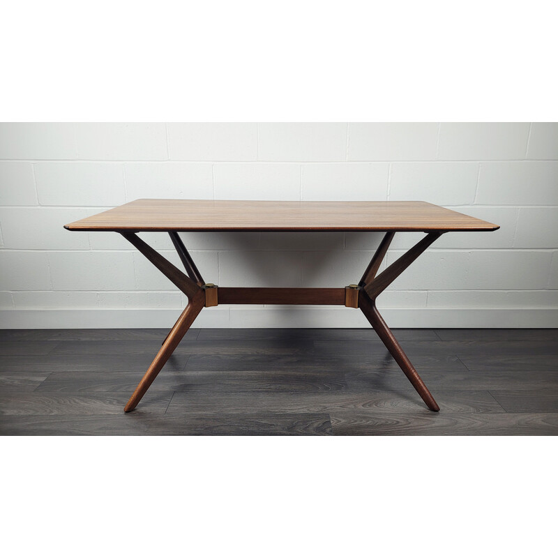 Vintage Helicopter dining table in teak and beechwood by G-plan, 1960s