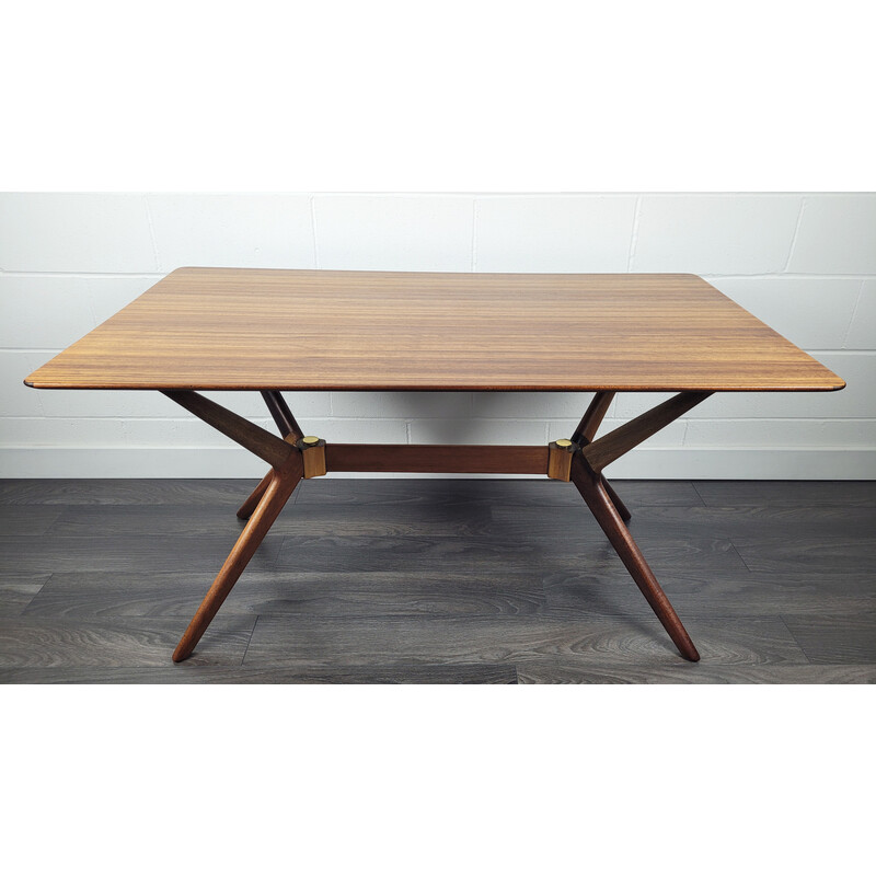Vintage Helicopter dining table in teak and beechwood by G-plan, 1960s