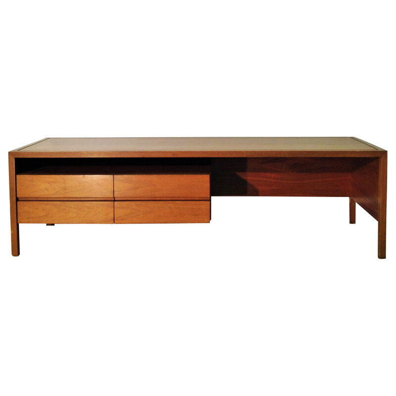 Swiss coffee table in walnut - 1960s