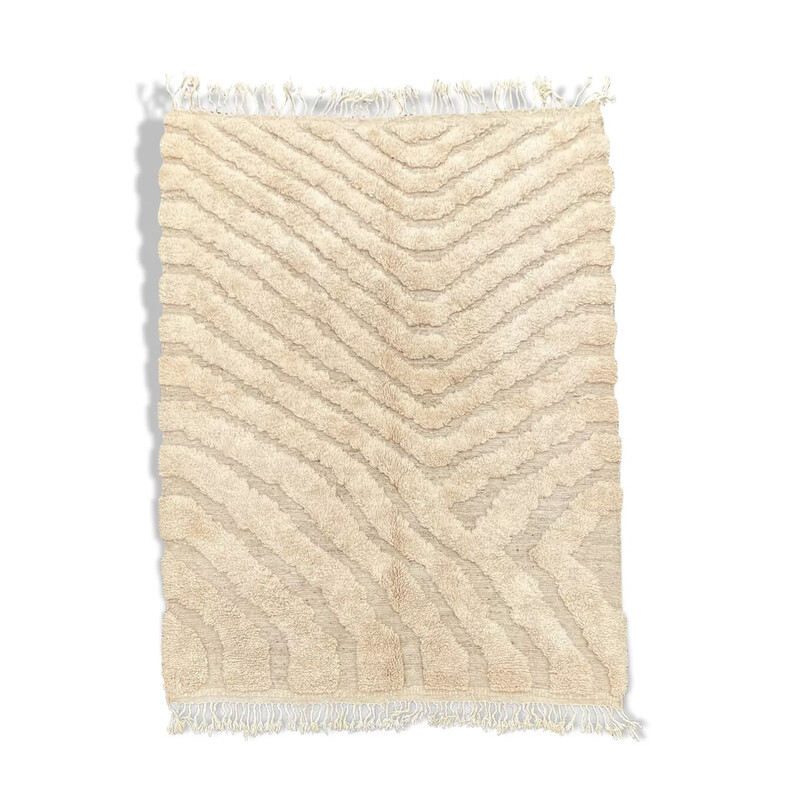 Vintage berber rug "beni ouarain" in wool