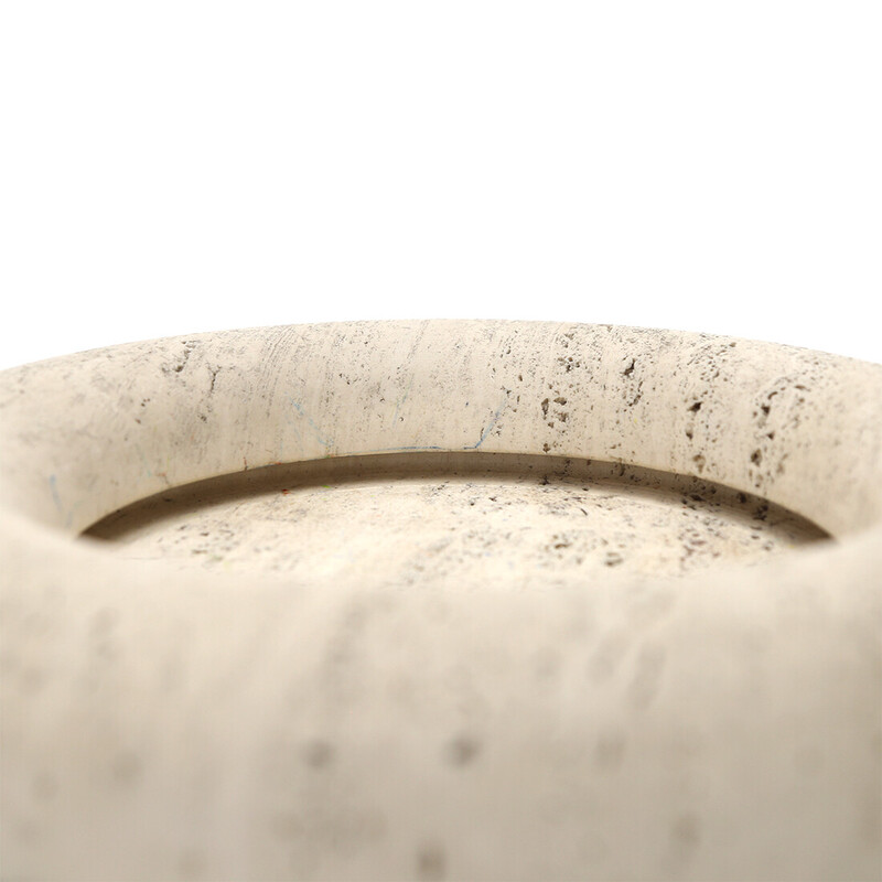 Vintage travertine bowl by Egidio Di Rosa and Pier Alessandro Giusti for Up and Up, 1970s