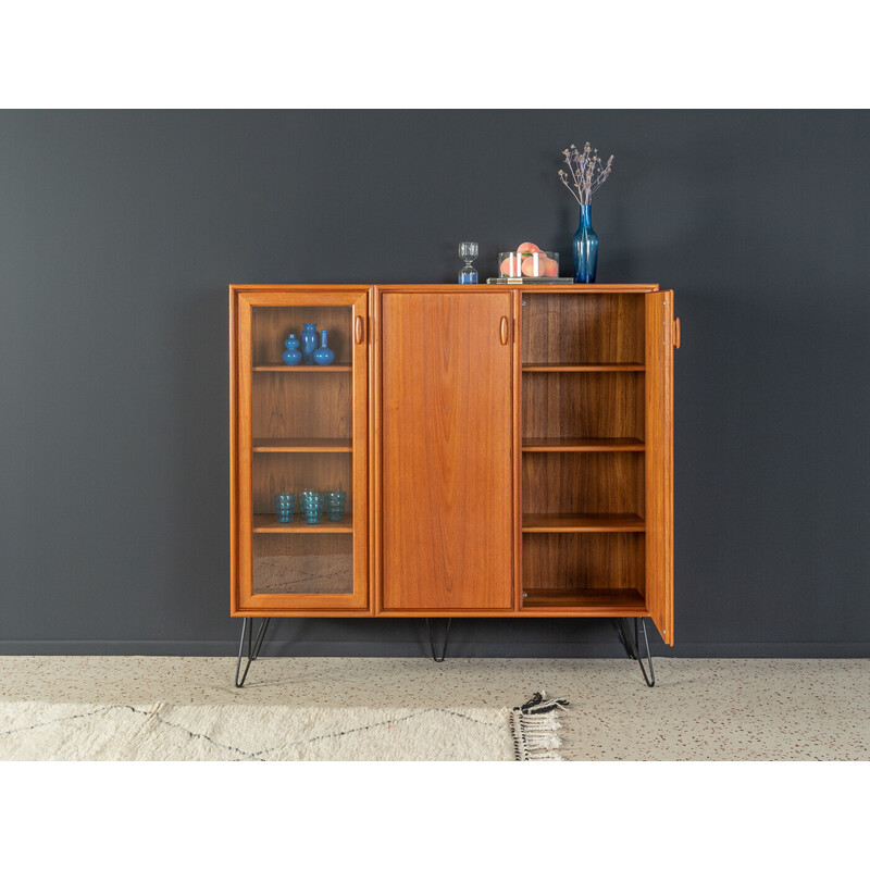 Vintage teak display cabinet by Heinrich Riestenpatt, Germany 1960s