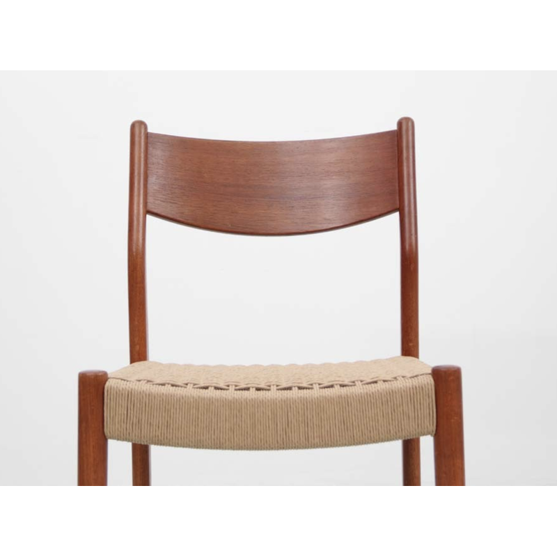Set van 6 vintage teakhouten stoelen van Cees Braakman