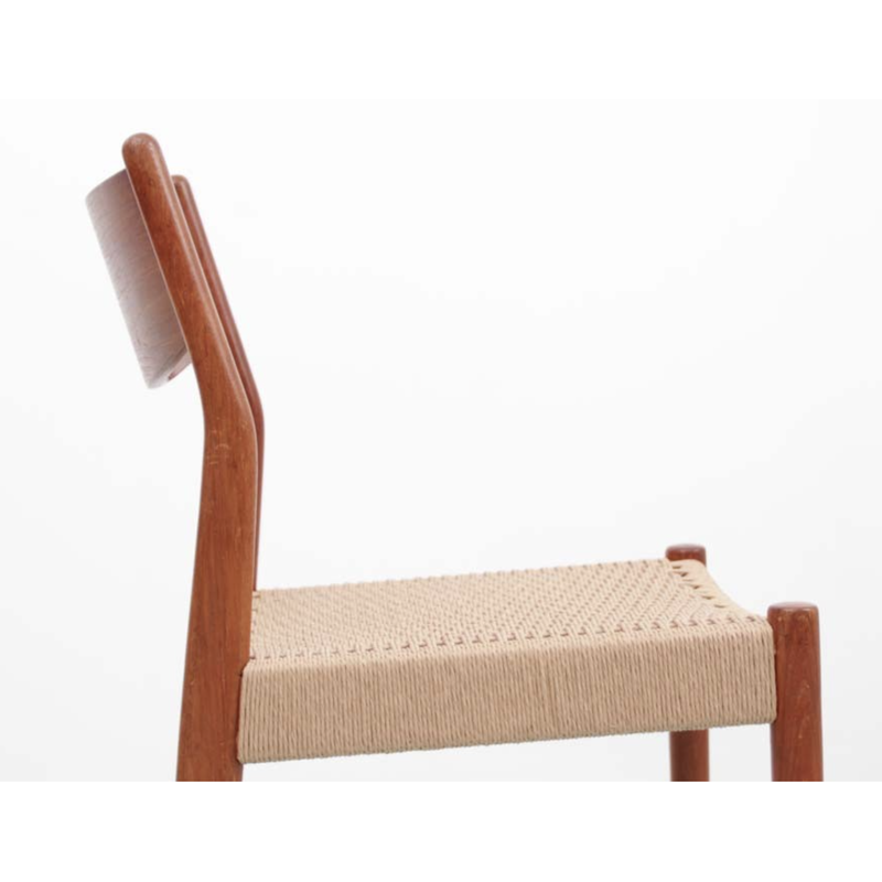 Serie von 6 Vintage-Stühlen aus Teakholz von Cees Braakman