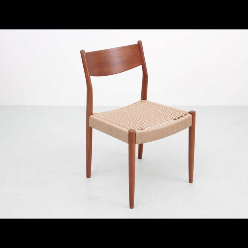 Conjunto de 6 cadeiras de teca vintage por Cees Braakman