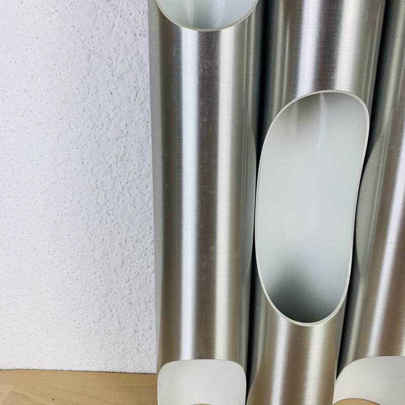 Vintage Fuga wall lamp in aluminum by Mj Komulainen for Raak, 1970s