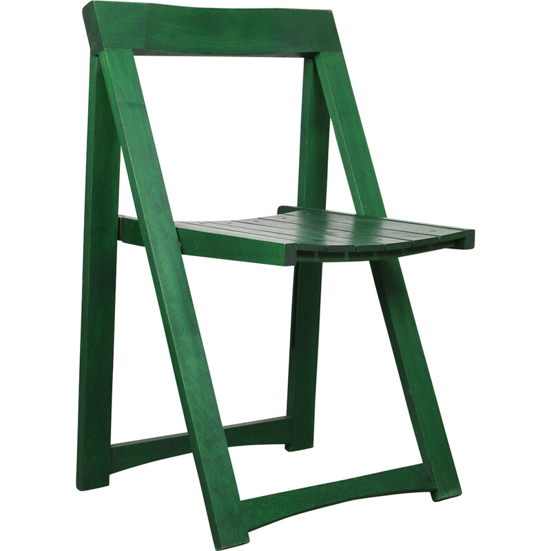 chaise vintage pliante - verte