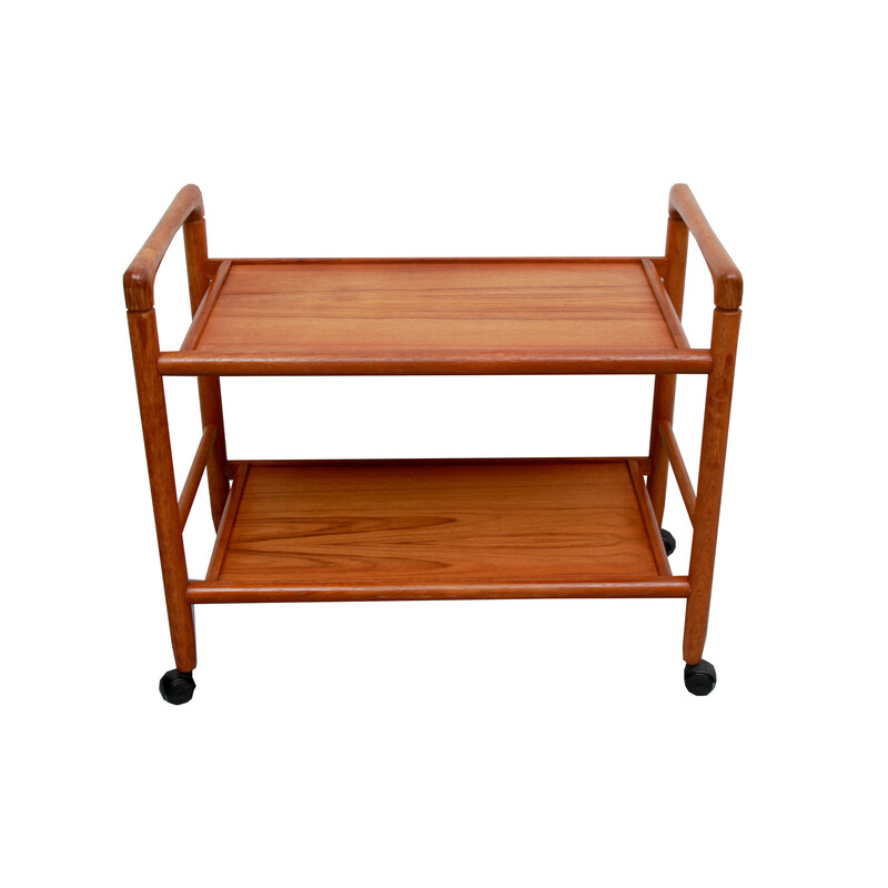 Vintage teak trolley by Dyrlund, Denmark 1970s