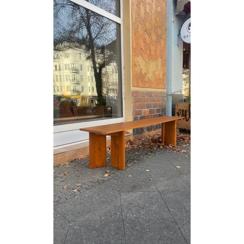 Scandinavian vintage teak bench, 1970s