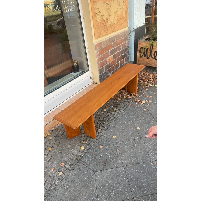 Banc vintage scandinave en teck, 1970