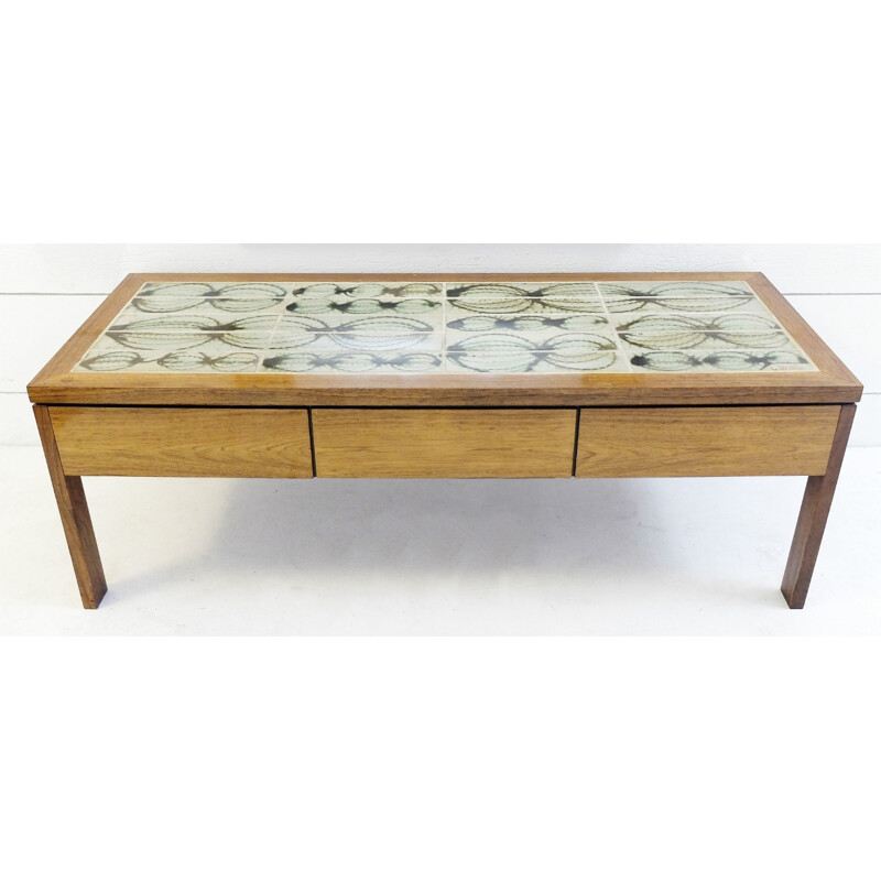 Coffee table and mirror L. Hjorth - 1950s