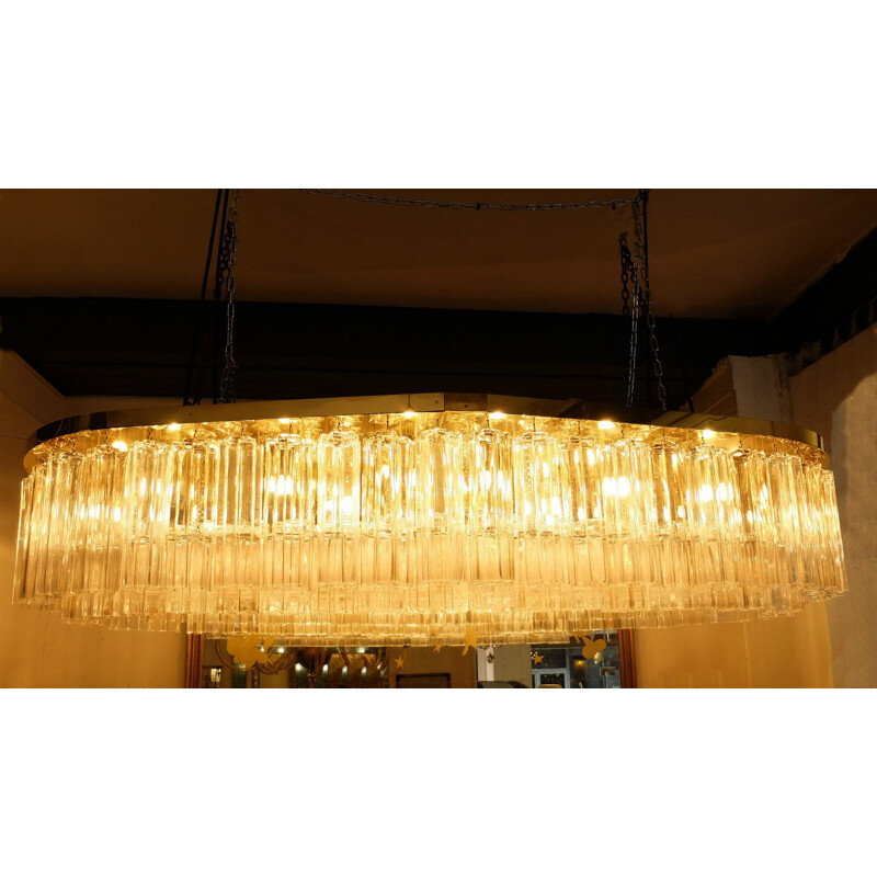 Big Murano glass chandelier - 1970s