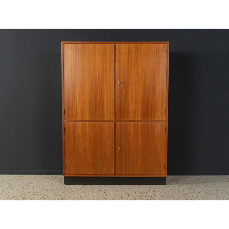 Armadio per biancheria in teak vintage, Germania 1960