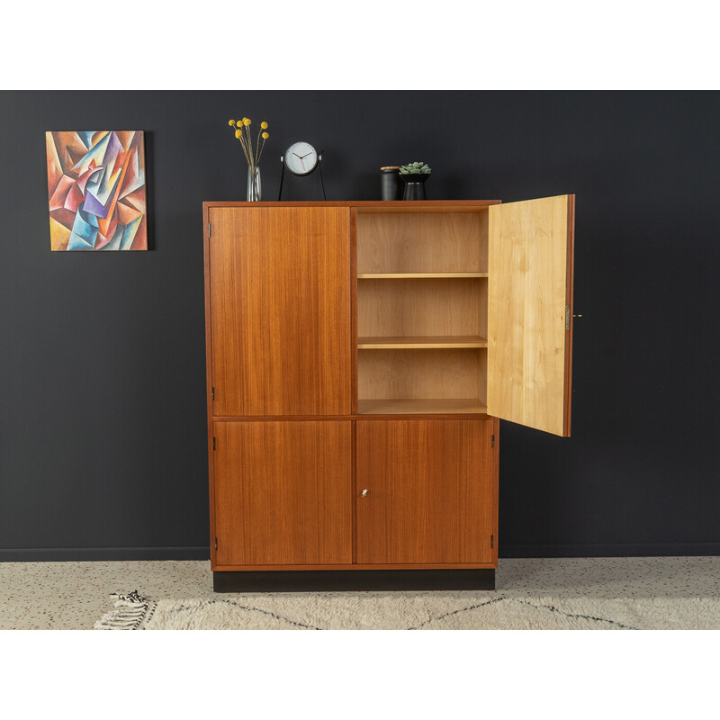 Vintage teak linen cabinet, Germany 1960s