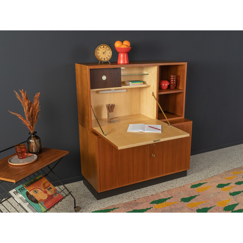 Vintage teak secretary by Oldenburger Möbelwerkstätten, Alemanha 1950s