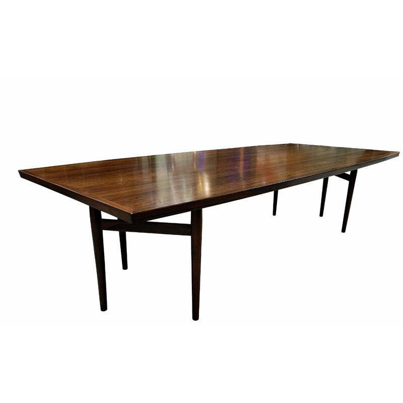 Big dining table in rosewood Arne Vodder - 1960s