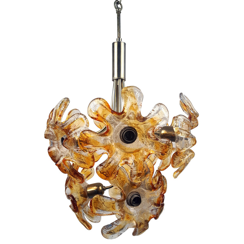 Murano glass Sputnik chandelier by Mazzega - 1960s