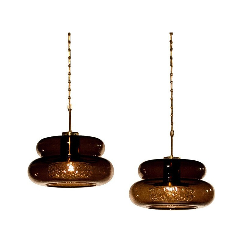 Pair of 2 pendant lamps, Carl FAGERLUND - 1970s