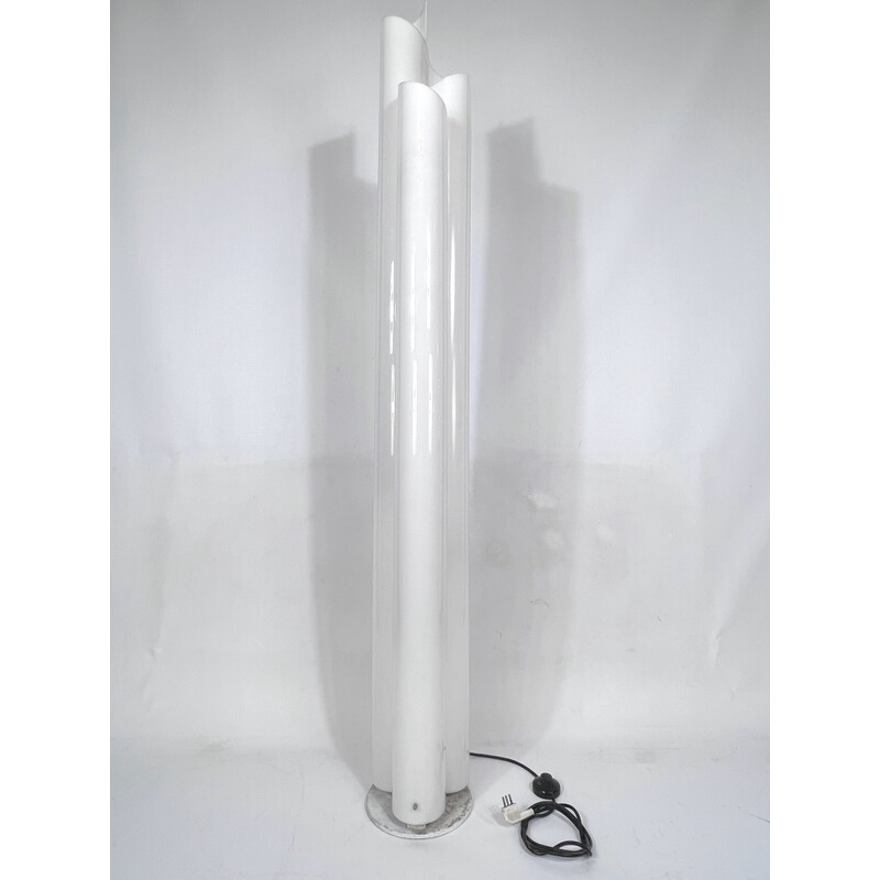 Vintage Chimera floor lamp in metal and plexiglas by Vico Magistretti for Artemide, Italy 1960s