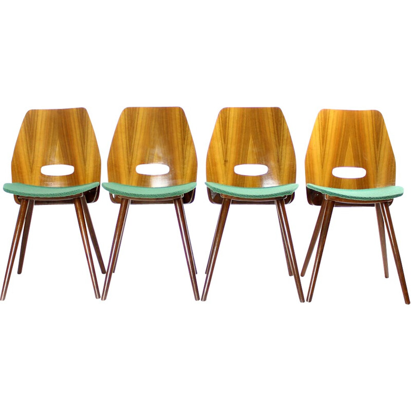 Set of 4 design chairs Jirak - 1960s