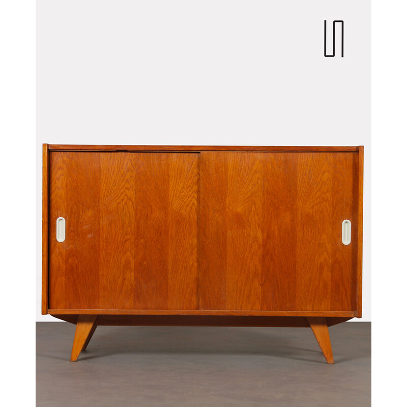 Vintage U-452 oakwood chest of drawers by Jiri Jiroutek for Interier Praha, Czech Republic 1960s