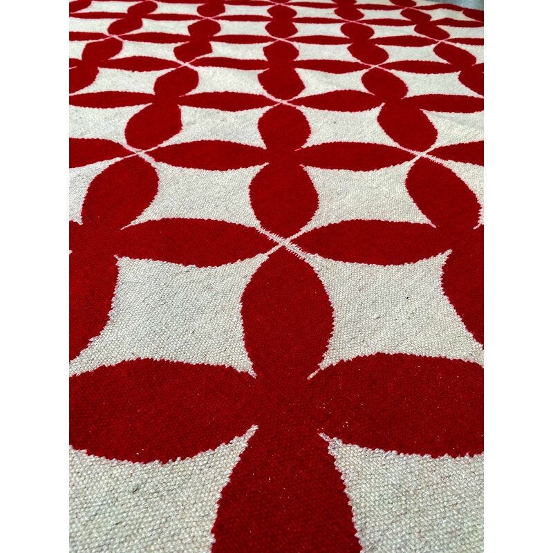 Vintage woolen Kilim Catania rug by Sandra Figuerola for Gan, 2010