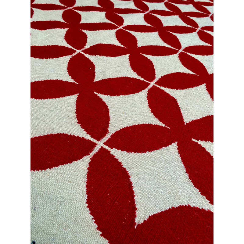 Vintage woolen Kilim Catania rug by Sandra Figuerola for Gan, 2010