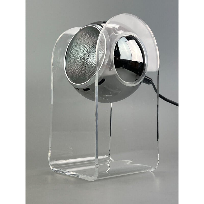 Vintage lamp model 540 in acrylic chrome by Gino Sarfatti for Arteluce, 1960-1970s