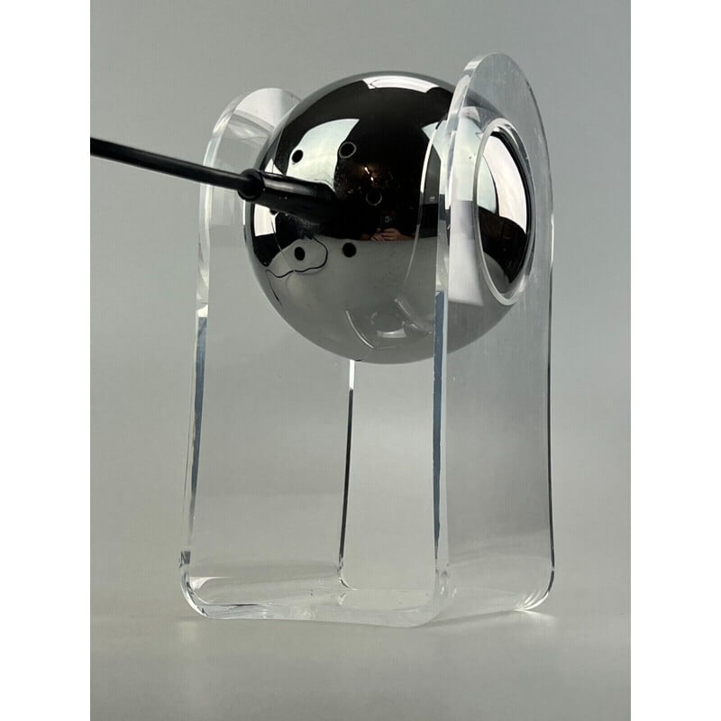 Vintage lamp model 540 in acrylic chrome by Gino Sarfatti for Arteluce, 1960-1970s
