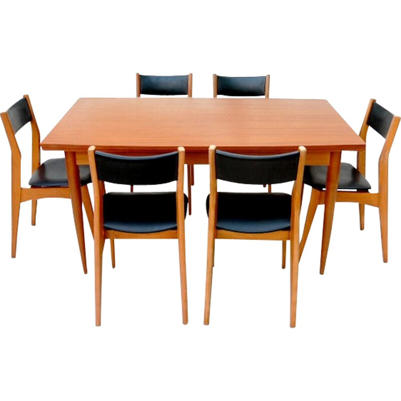 Set of Scandinavian dining room - 1960s