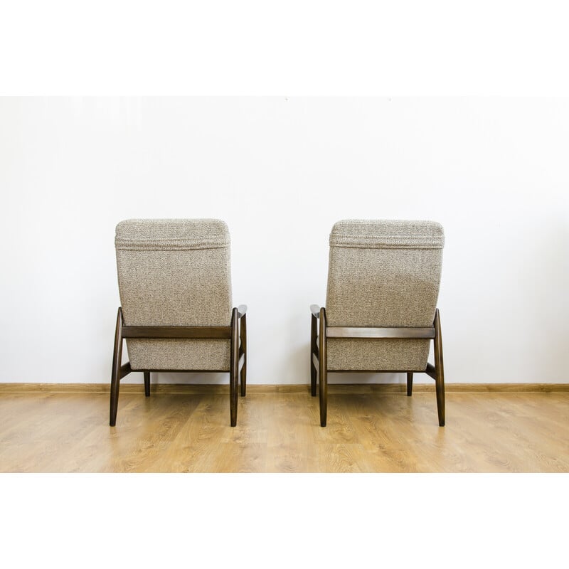 Paar vintage Gfm-64 fauteuils van Edmund Homa voor Gfm, 1960