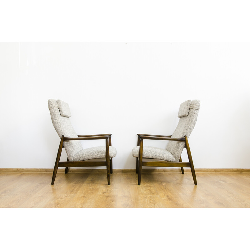 Pair of vintage Gfm-64 armchairs by Edmund Homa for Gfm, 1960s
