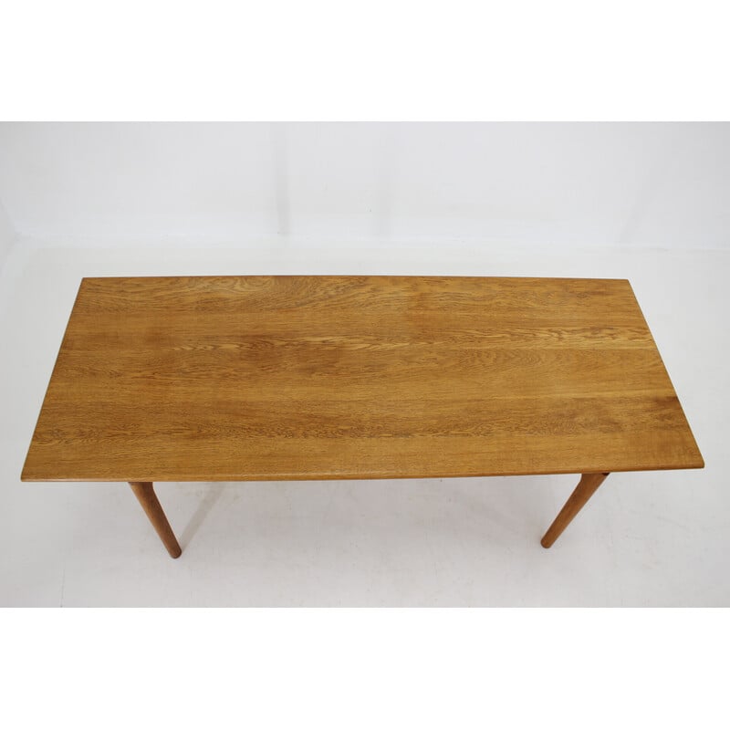 Vintage solid oakwood coffee table "At-15" by Hans J Wegner for Andreas Tuck, Denmark 1960s