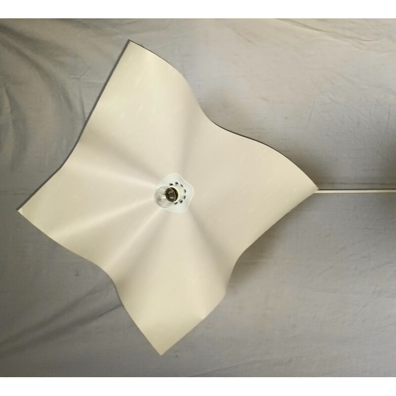 Vintage floor lamp in parchment paper by Mario Bellini for Artemide, 1970s