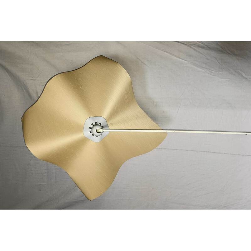 Vintage floor lamp in parchment paper by Mario Bellini for Artemide, 1970s