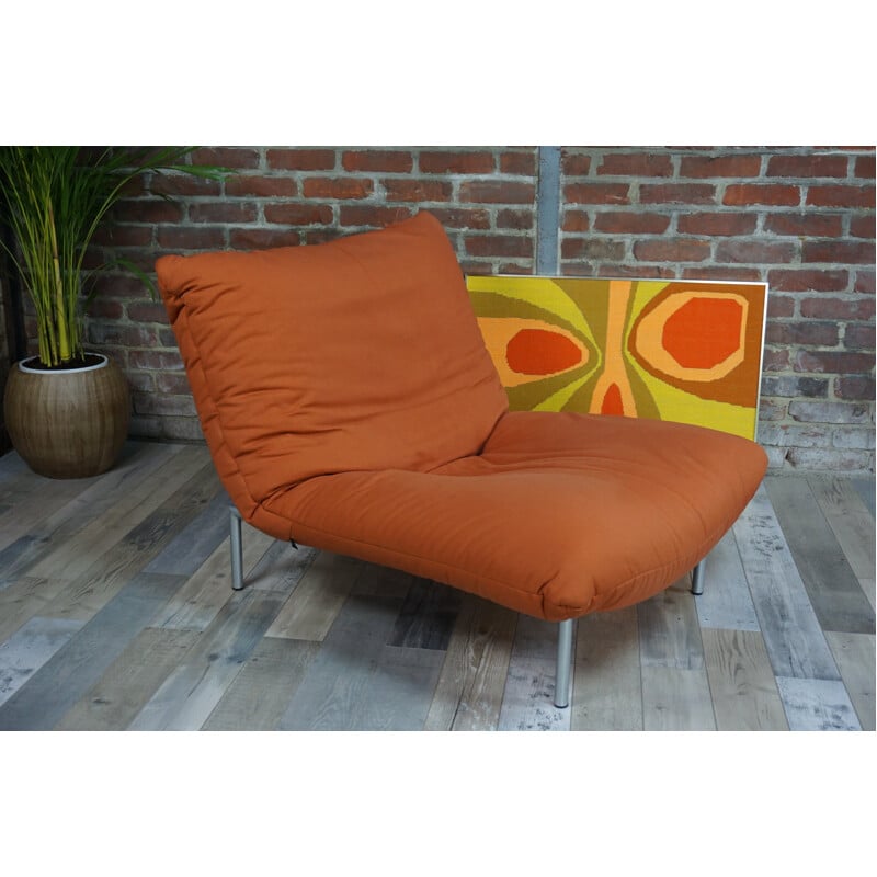 Armchair and ottoman Pascal Mourgue for Cinna - 1980s