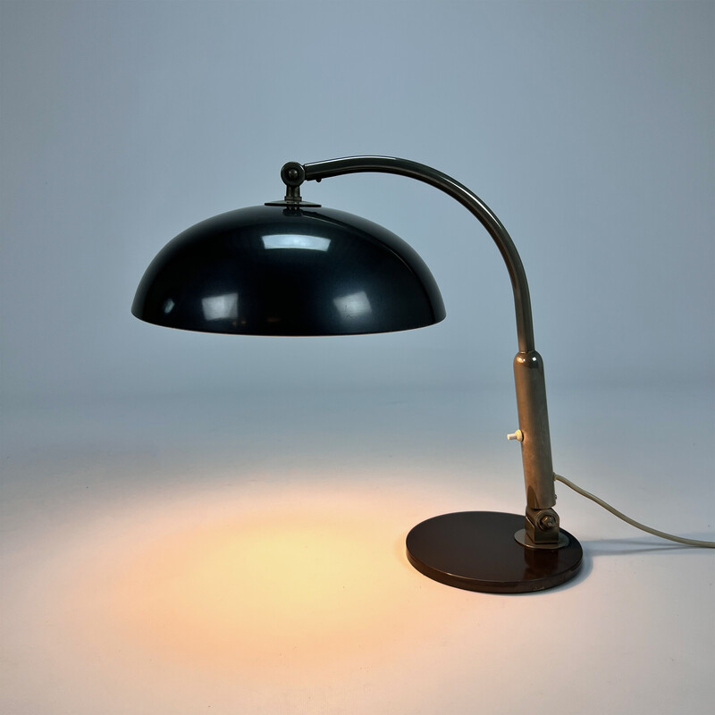 Lampada da tavolo vintage modello 144 di H. Busquet per Hala Zeist, anni '50